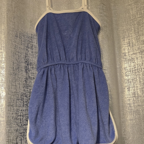 SO Blue and White Athletic Shorts with Elastic Waistband - Picture 3 of 3